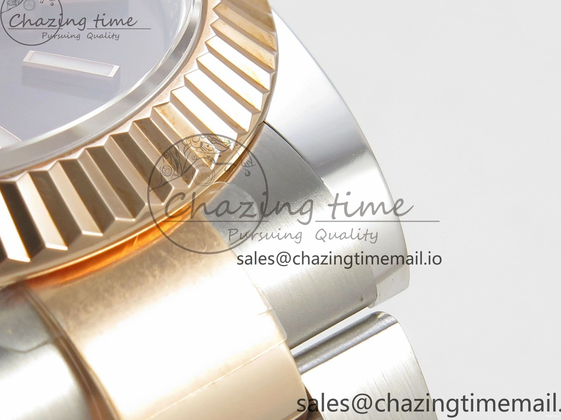 MiroTime 0210 Effortless DateJust 41 126331 SS RG ARF 1:1 Best Edition Brown Stick Dial on Oyster Bracelet SH3235 (Weighted) 201